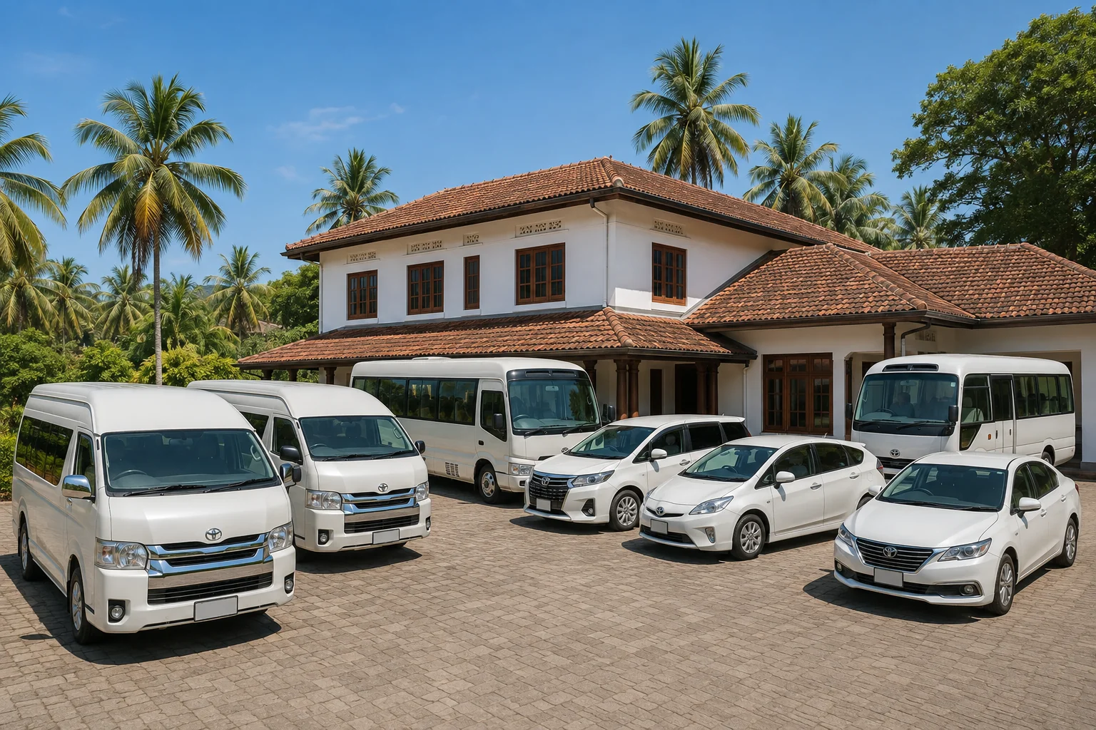 Wavion Lanka fleet vehicles